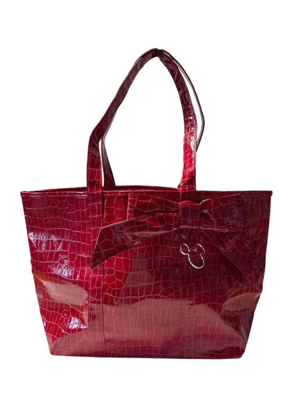Walt Disney World Red Glossy Croco X-Large Tote Bag